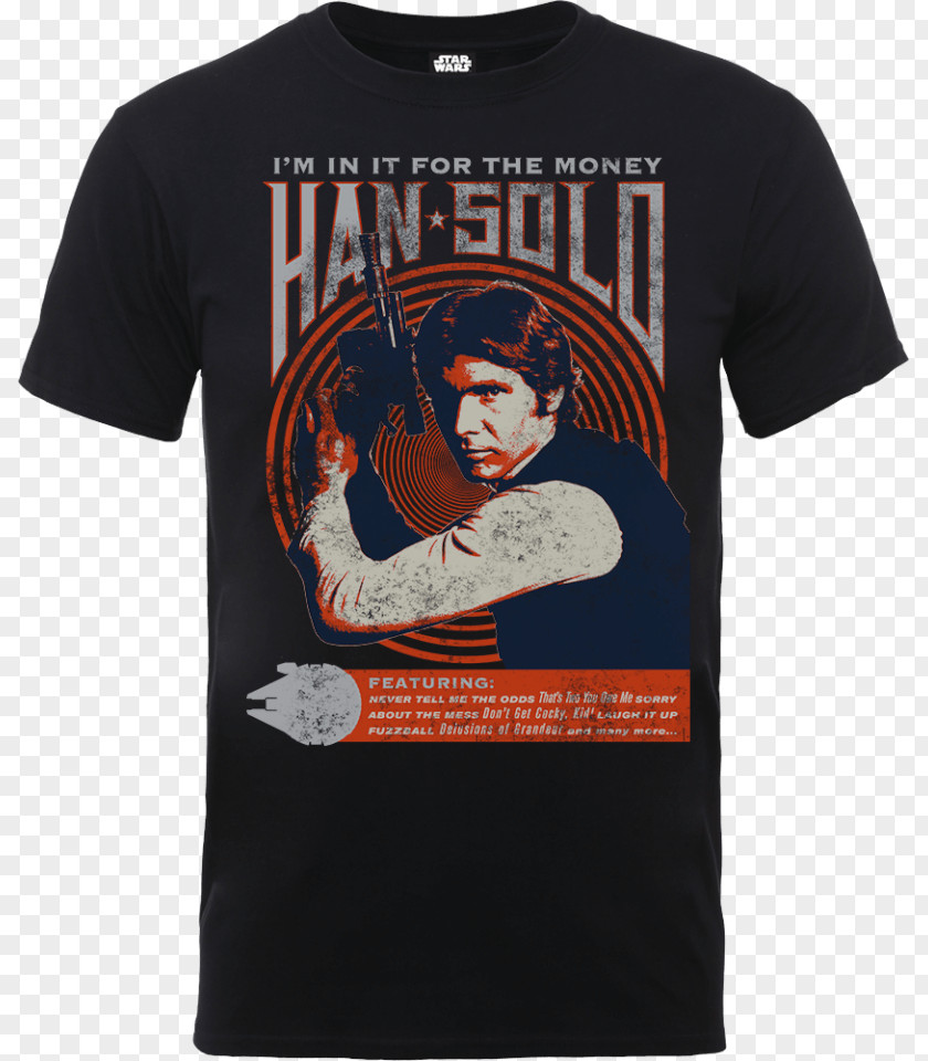 T-shirt Han Solo Clothing Leia Organa Zavvi PNG