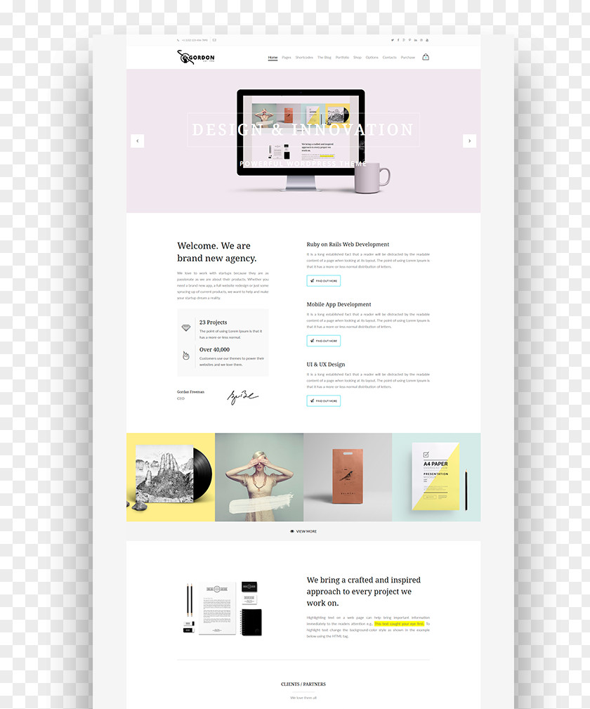 Web Design Page Digital Agency PNG