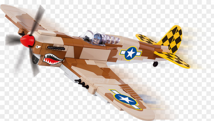 Airplane Curtiss P-40 Warhawk Second World War Cobi Toy Block PNG