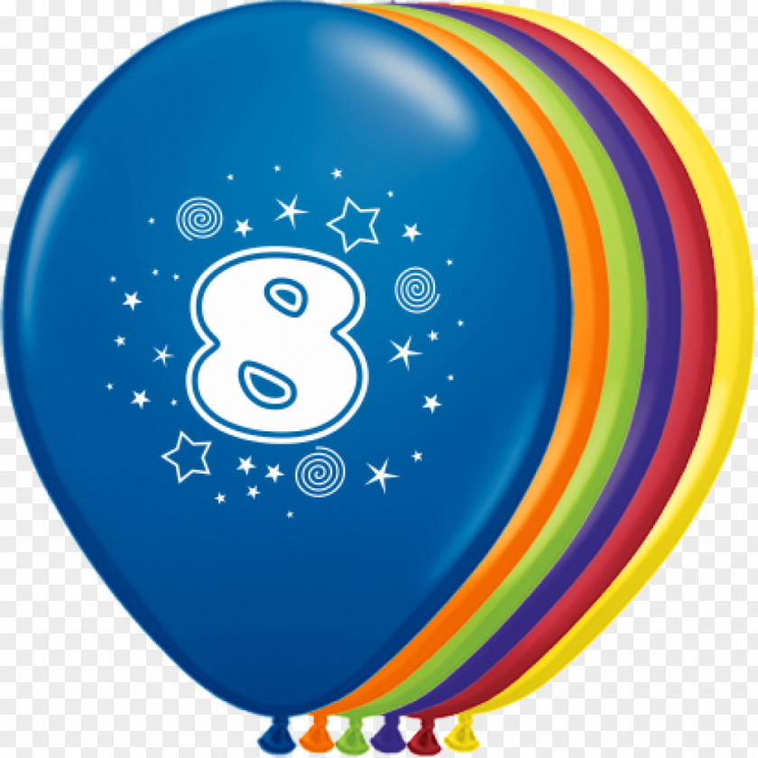 Balloon Toy Birthday Party Number PNG