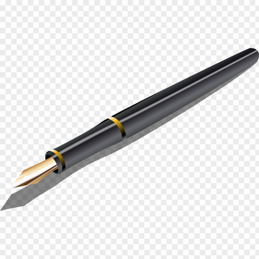 Black Pen Bic Cristal Ballpoint Fountain PNG