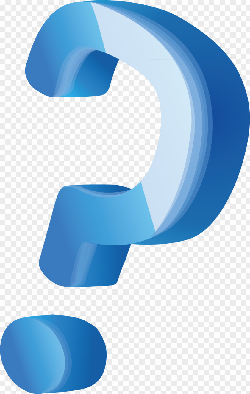 Creative Stereoscopic Question Mark Icon PNG