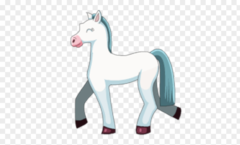 Free To Pull The White Foal Mustang Pony Stallion PNG