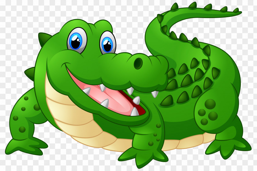 Happy Crocodile Cartoon Clipart Image Alligator Clip Art PNG