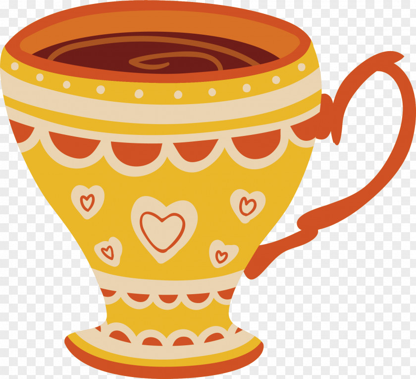Red Tea Coffee Cup Cupcake PNG