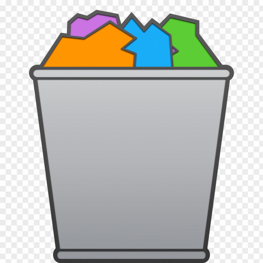 Trash Can Rubbish Bins & Waste Paper Baskets MacOS PNG