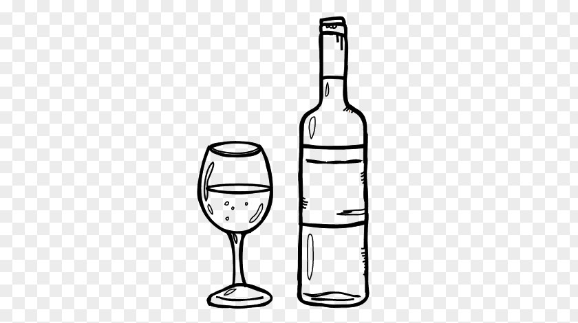 Wine Drawing Bottle Drink Food PNG