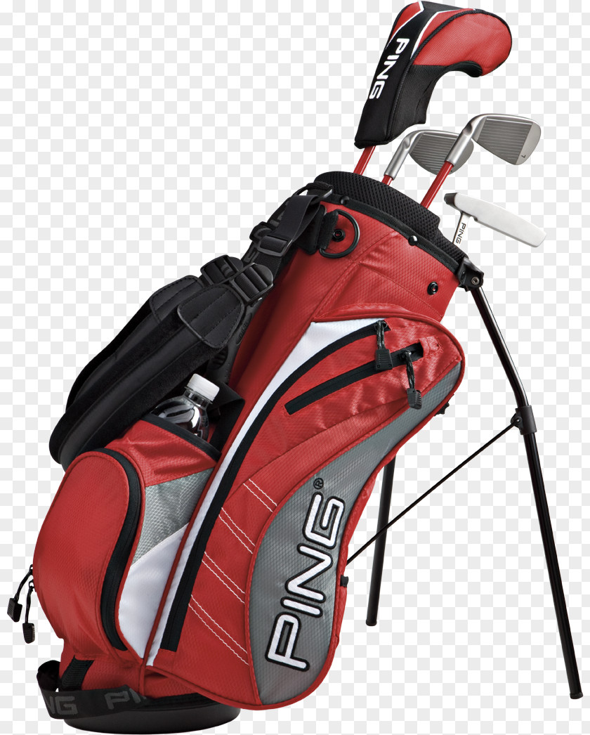Red High-end Golf Bags Club Ping Iron Wood PNG