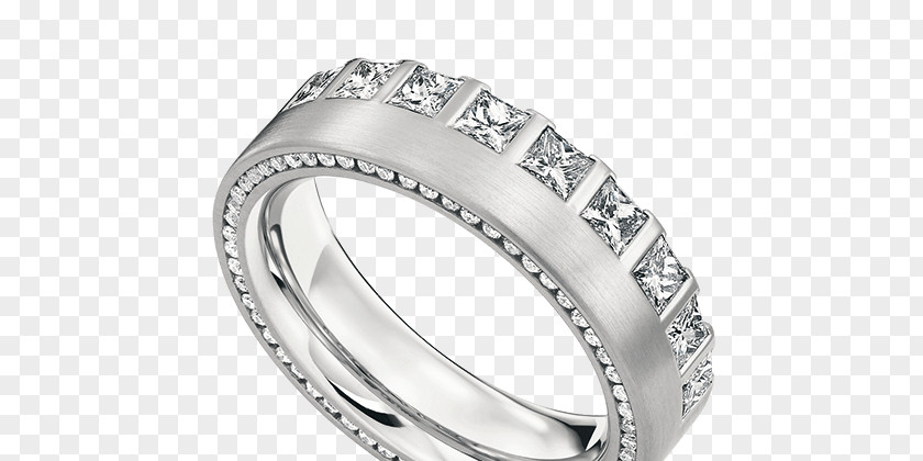 Ring Wedding Eternity Diamond Gold PNG