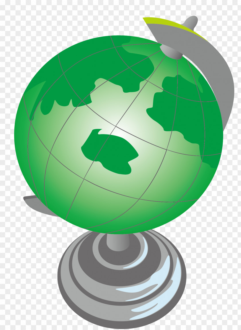 Vector Globe Green Download PNG