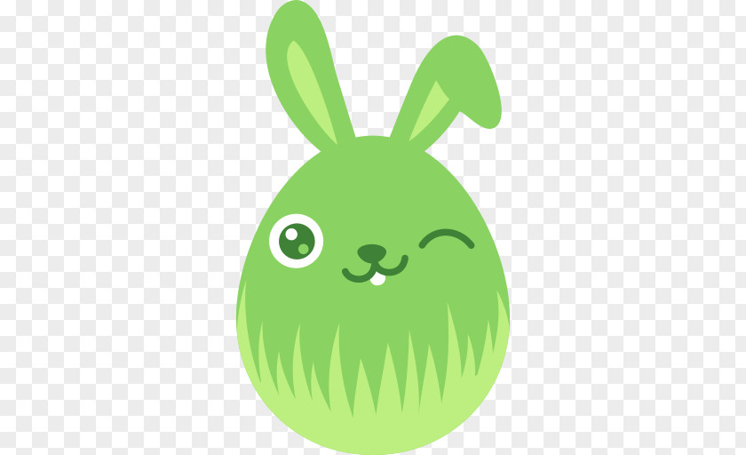 Emoji Easter Bunny Wink Clip Art PNG