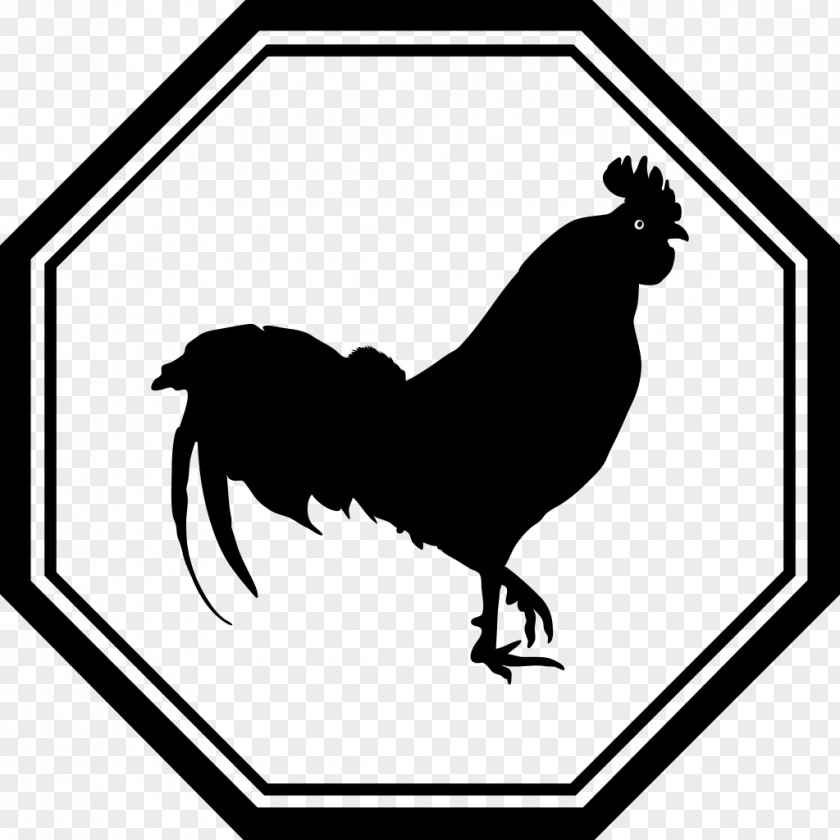 Rooster Chicken Silhouette Clip Art PNG