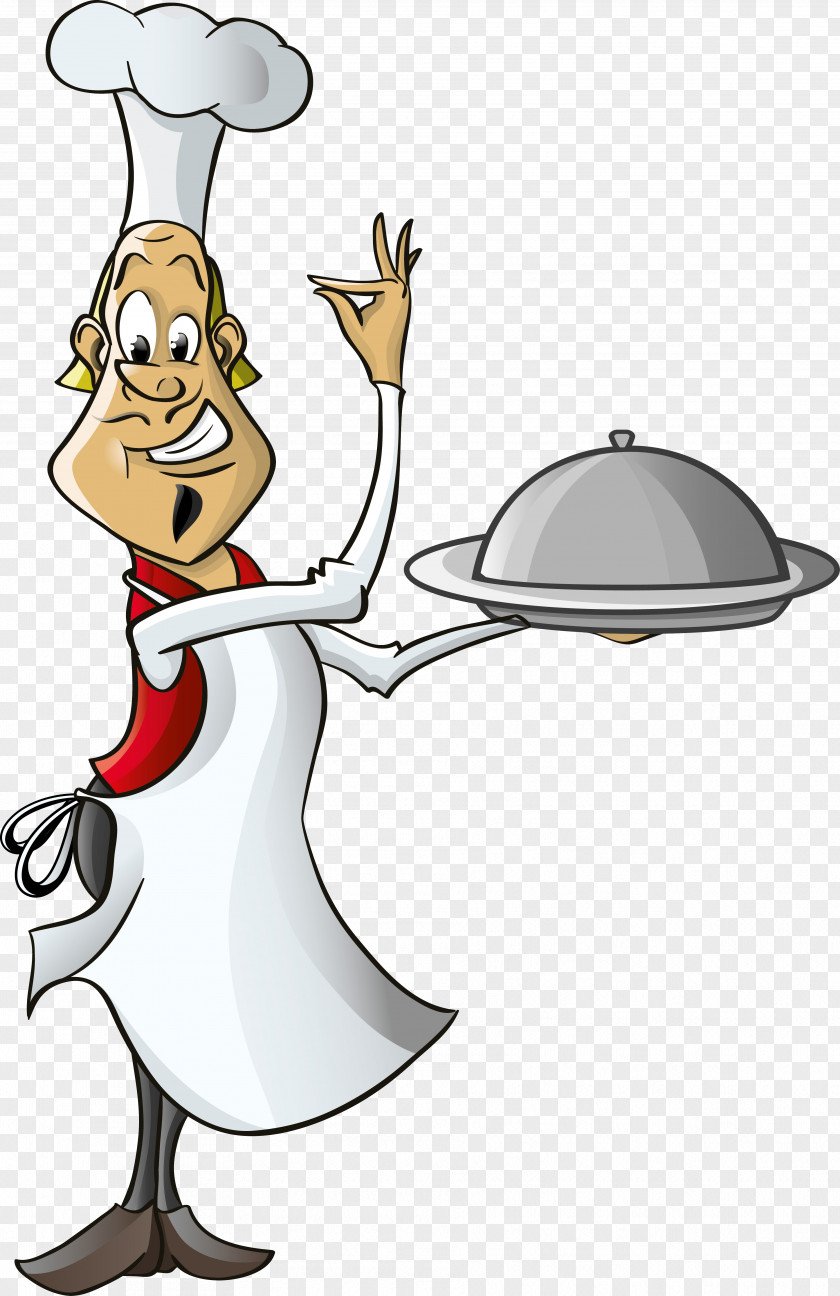Cooking Pan Waiter Cartoon Chef Clip Art PNG