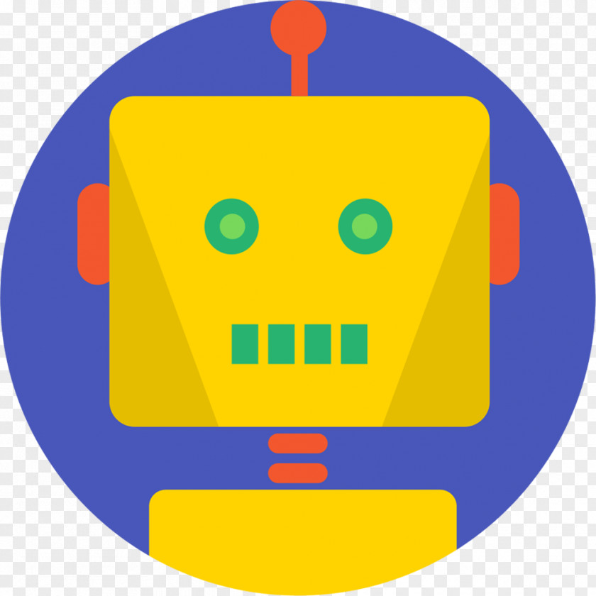 Creative Robot Smiley Icon PNG