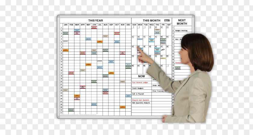Dry-Erase Boards Personal Organizer Calendar Magnatag Planning PNG