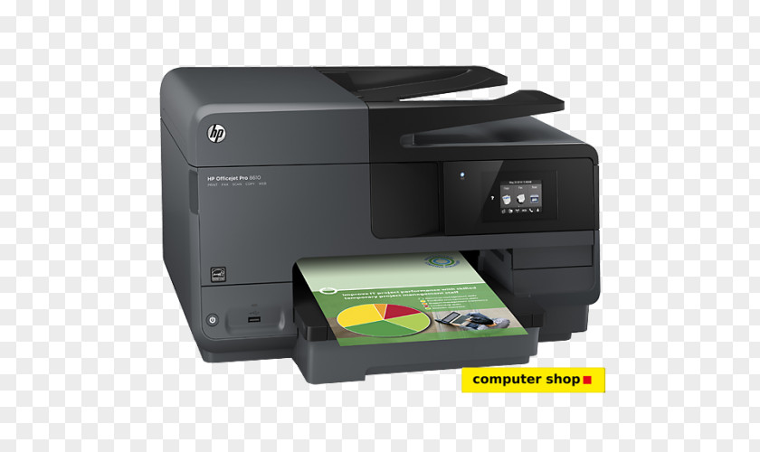 Multifunction Printer Hewlett-Packard Multi-function HP Officejet Pro 8610 PNG