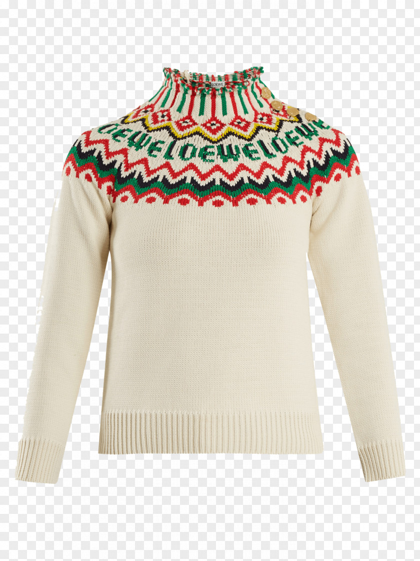 St. Brendan's Fair Isle Sweater Knitting LOEWE Clothing PNG