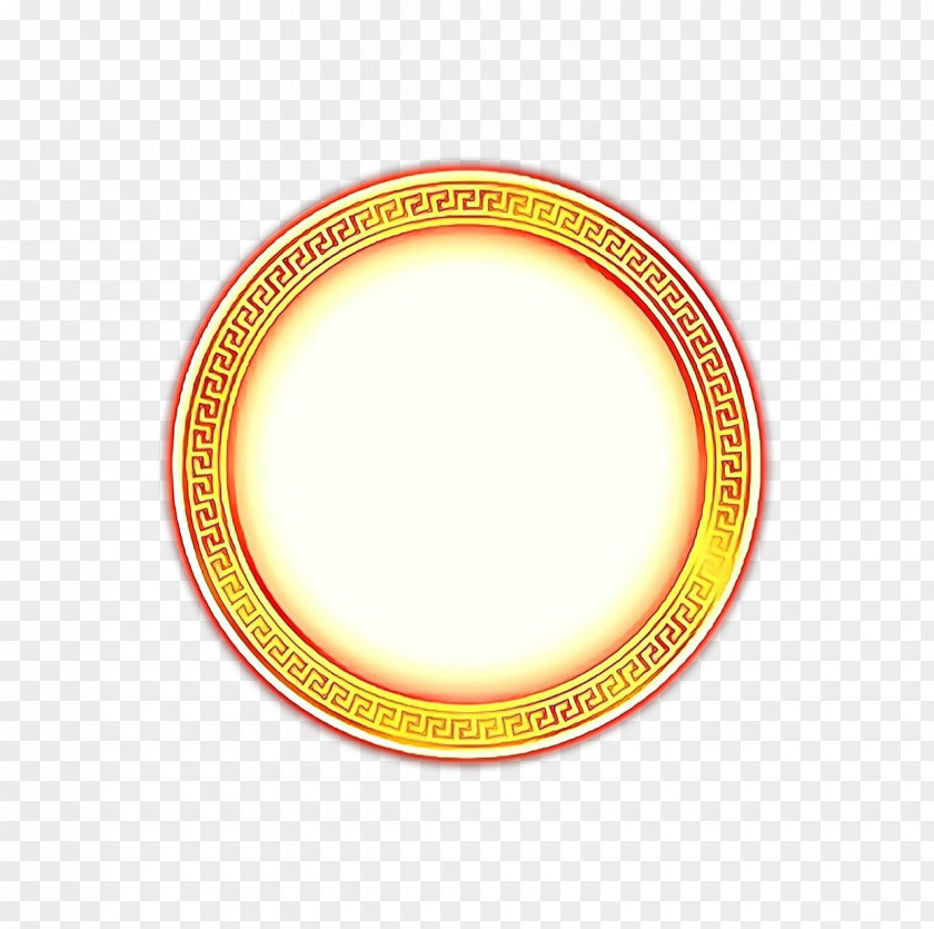 Saucer Platter Yellow Circle PNG