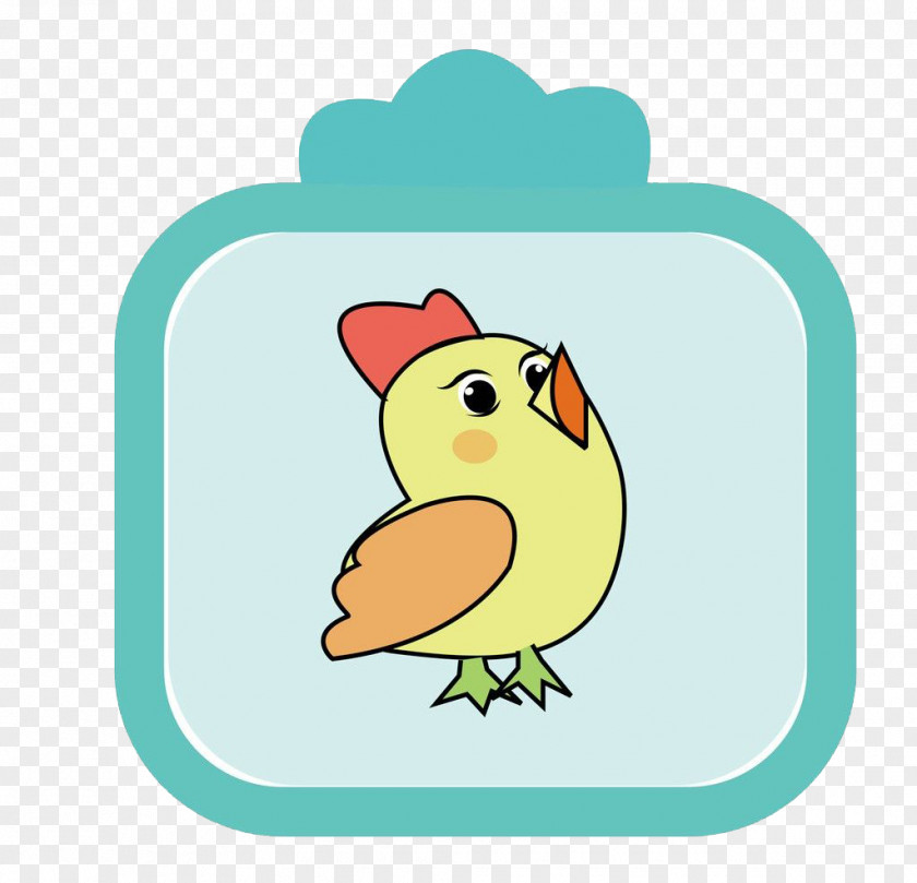 Small Meng Chicken Hot Water Bag Chinese Zodiac Rooster Moe Animation PNG