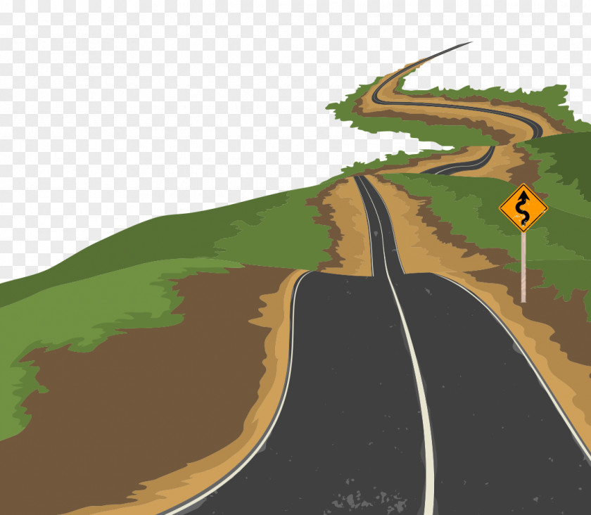 Urban Road Vector Material Euclidean Illustration PNG