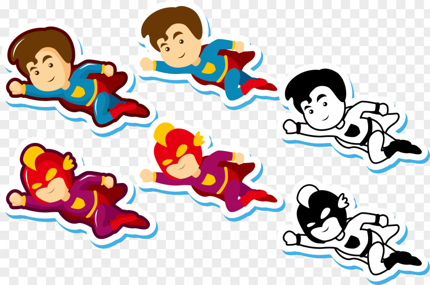 Vector Rider Squad Clark Kent Flight Supergirl Cartoon PNG