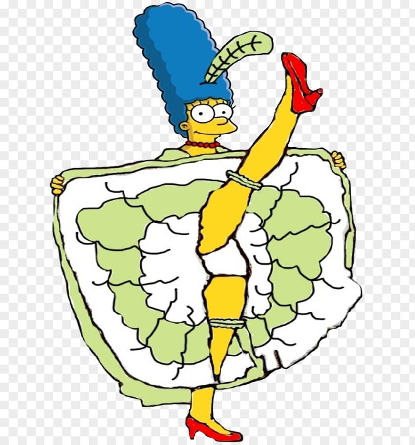 Bart Simpson Marge Homer Maggie Can-can PNG