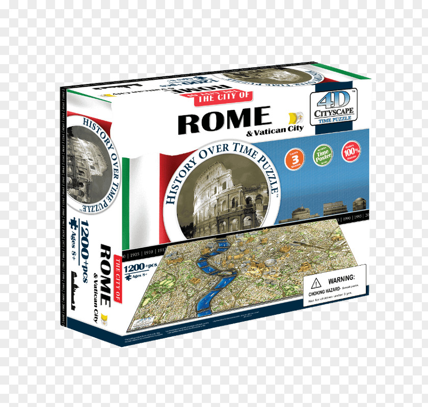 Fontana Del Tritone Rome Jigsaw Puzzles 4D Cityscape Colorluxe 1000 Maximum Color Premium Game USA Time Puzzle PNG