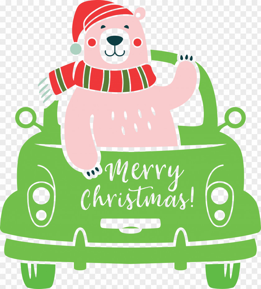 Merry Christmas Car PNG