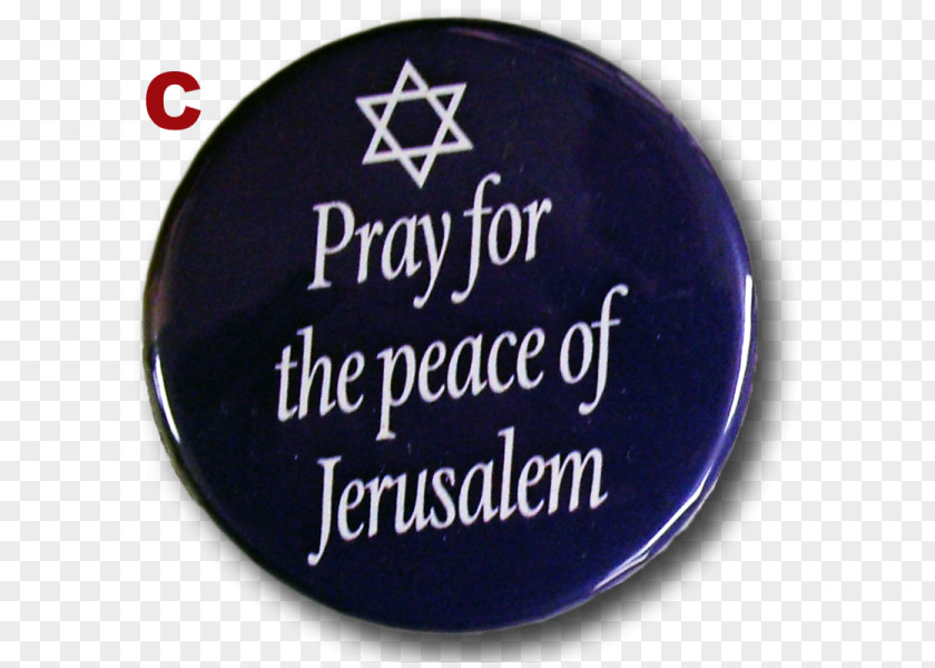 Pincéis Pray For The Peace Of Jerusalem Collar Pin Q33 NY Judaism PNG