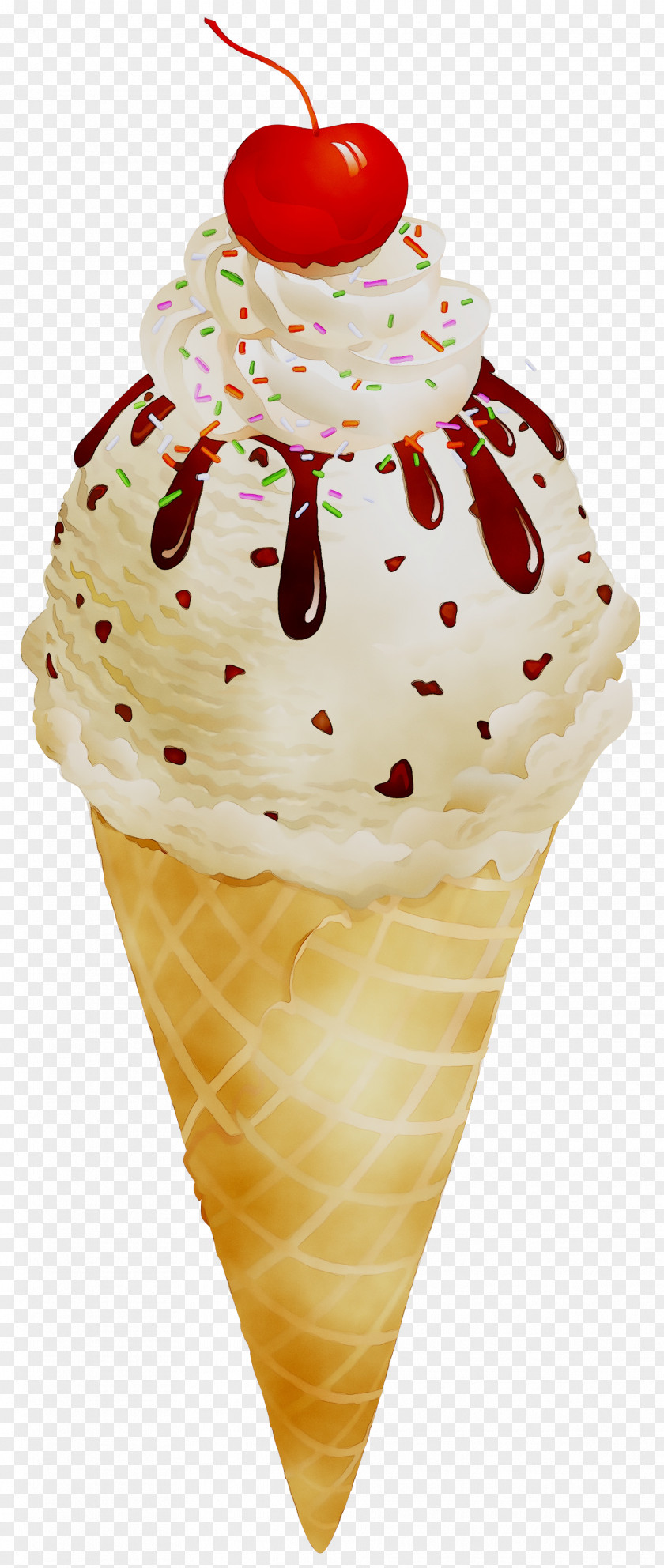 Sundae Ice Cream Cones Milkshake Gelato PNG