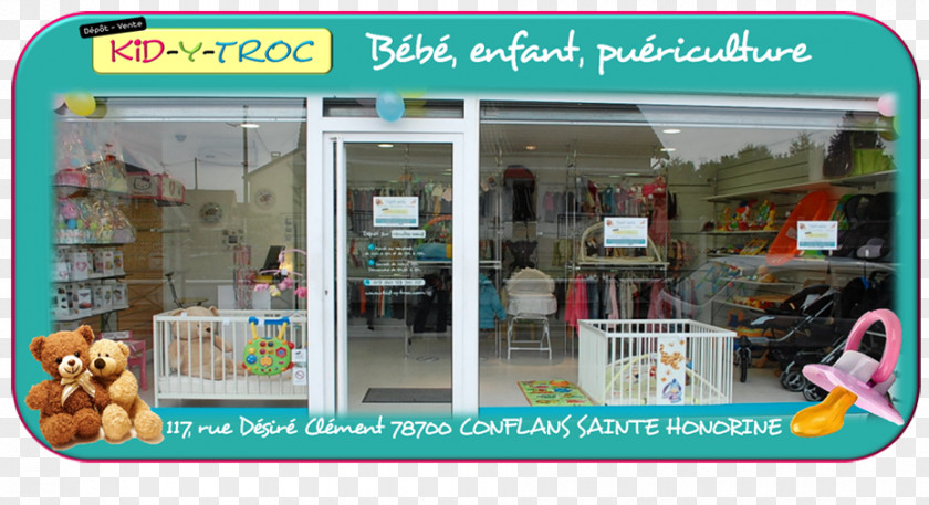 Child Kid-y-Troc Display Window Infant Consignment Stock PNG