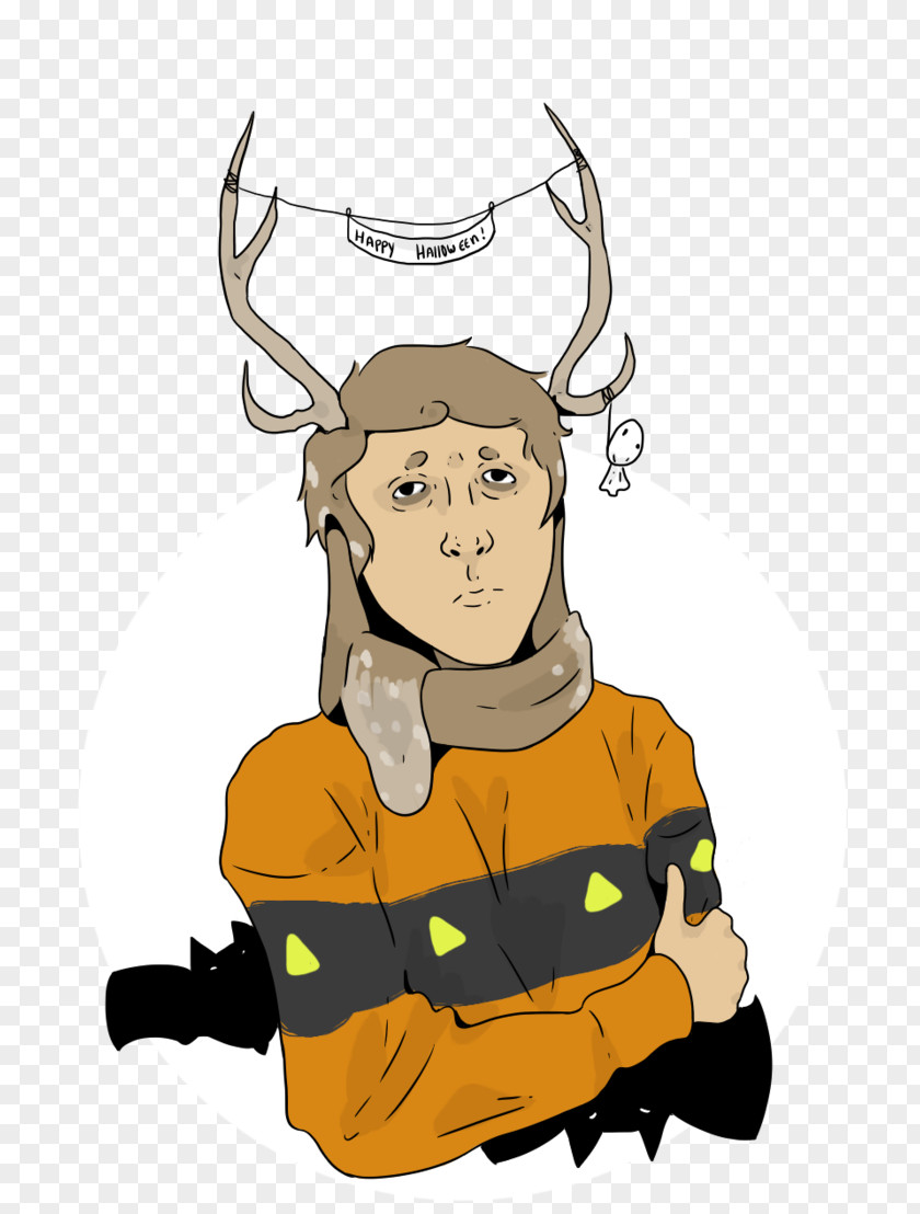 Halloween Stationary Reindeer Clip Art Illustration Antler Headgear PNG