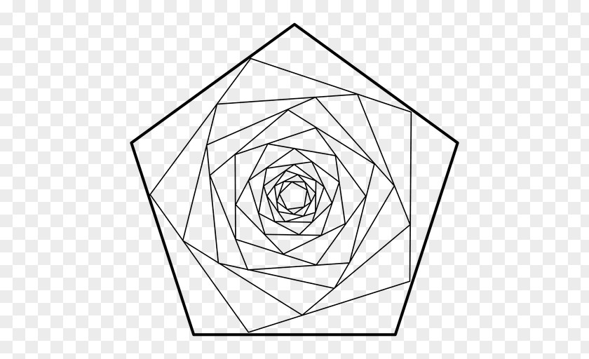 Geometric Shapes Pentagon Sacred Geometry Spiral Triangle PNG