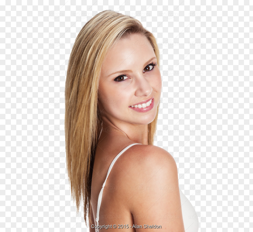 Ofyoungblondewoman Blond Long Hair Coloring Layered PNG