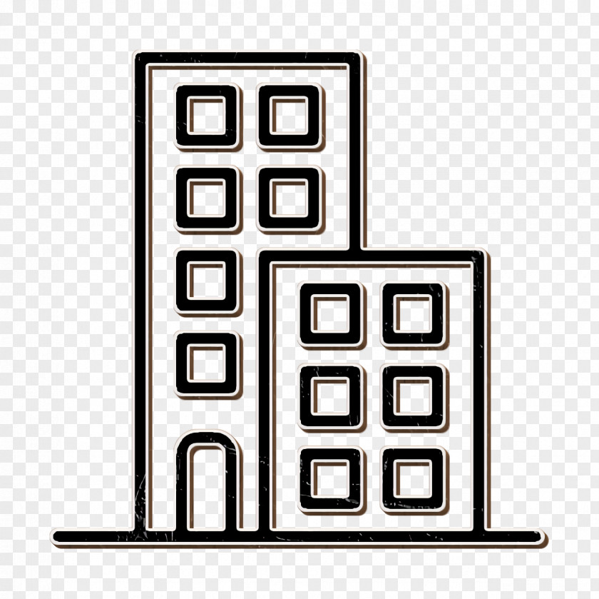 Rectangle Building Icon Urban PNG