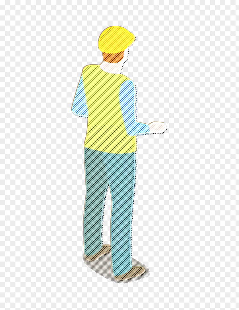 Trousers Tshirt Male Icon Man Standing PNG