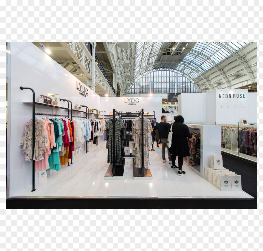 United Kingdom Pure London Clothing Exhibition Estand PNG