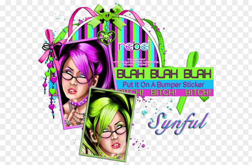 Design Hair Coloring Graphic Font PNG