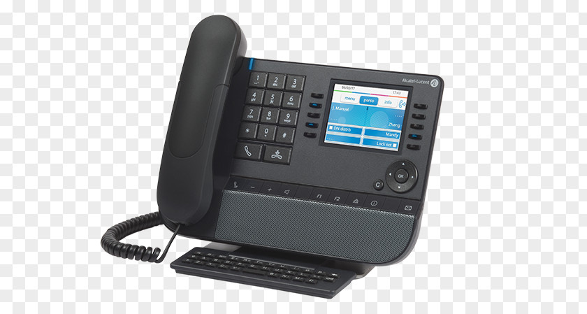 Desk Phone Alcatel Mobile Business Telephone System Alcatel-Lucent Telecommunication PNG
