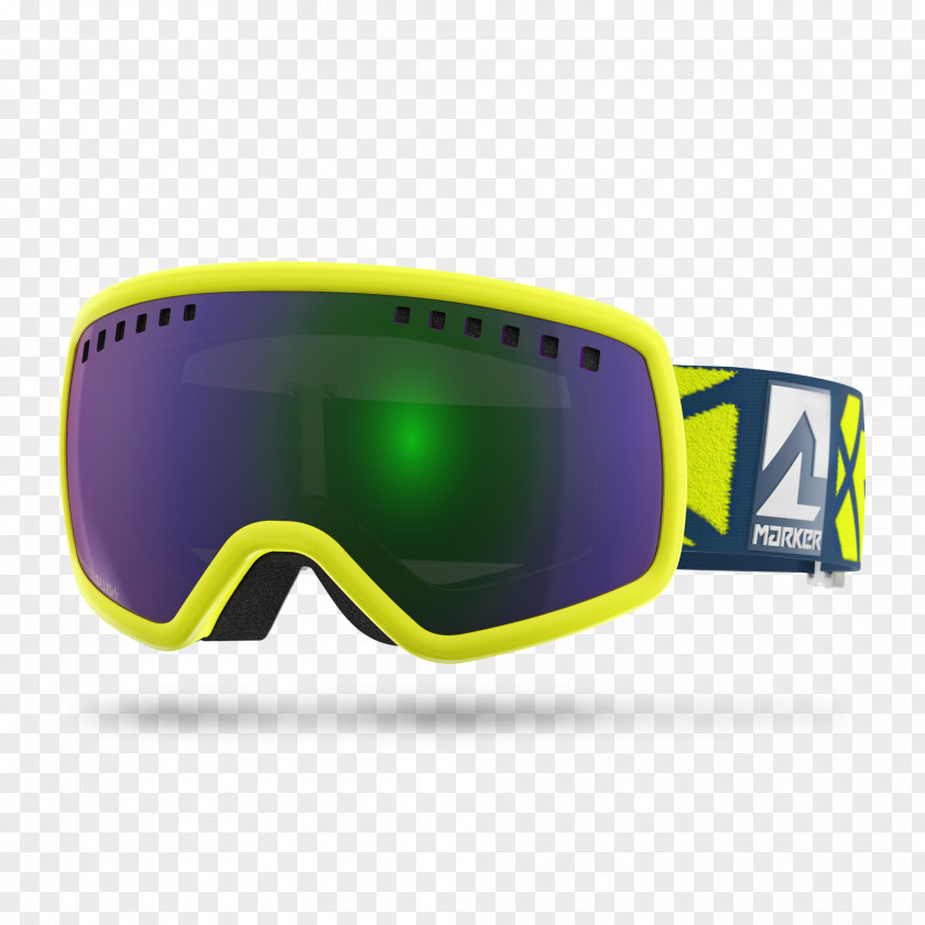 Glasses Goggles Gafas De Esquí Skiing Yellow PNG