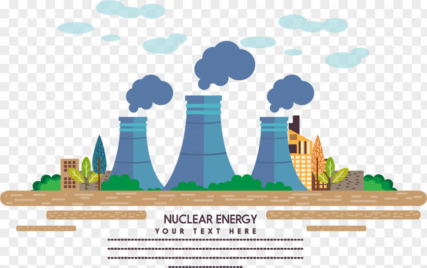 New Energy Materials Nuclear Power Station Factory Industry PNG