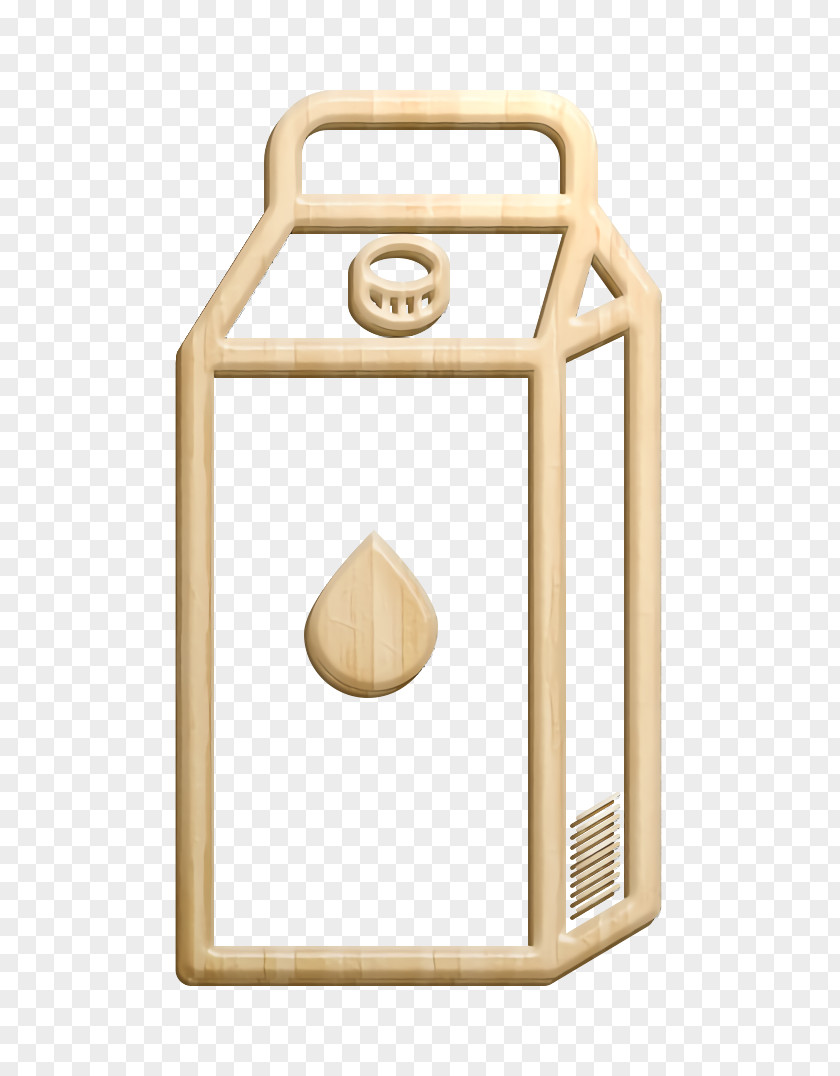 Wood Beige Barista Icon Milk Package PNG