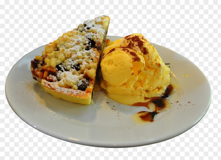 Delicious Apple Pie Ice Cream Xe0 La Mode Dessert PNG