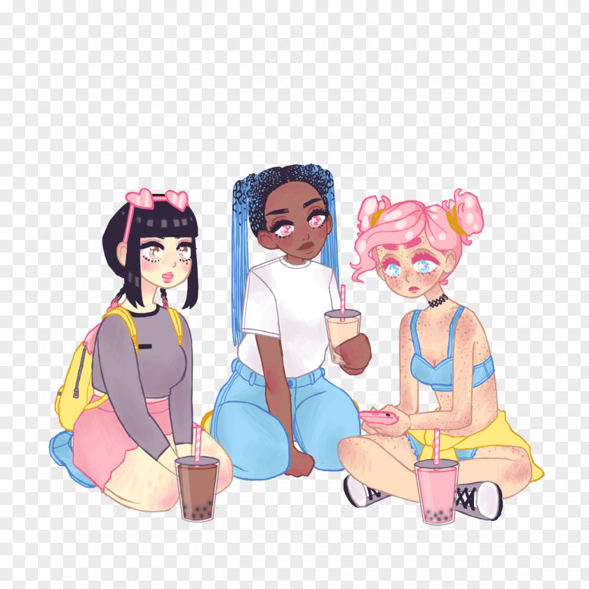 Drawing Bubble Tea Art PNG