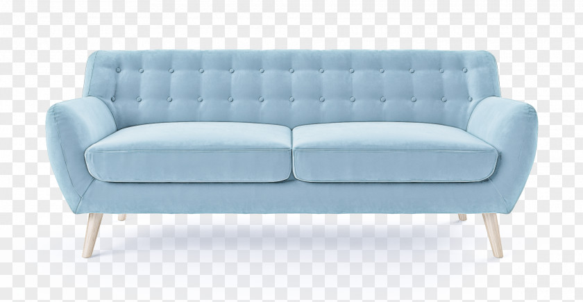 Furniture Couch Blue Turquoise Loveseat PNG