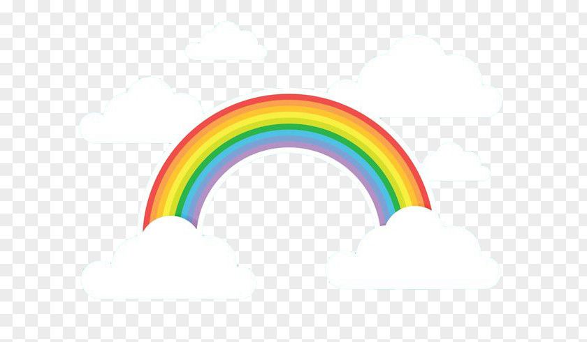 Rainbow Euclidean Vector Illustration PNG