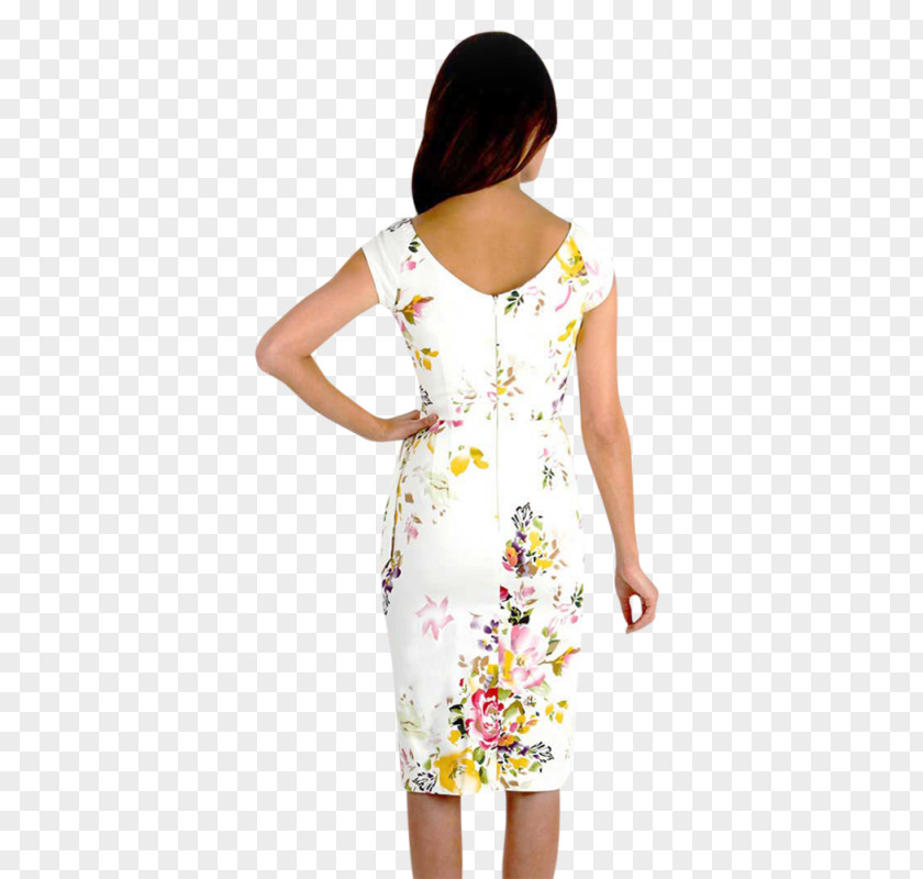 Dress White Cocktail Shoulder Sleeve PNG