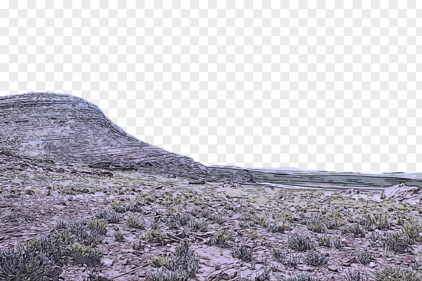 Geology Outcrop Ecoregion Shrubland Purple PNG