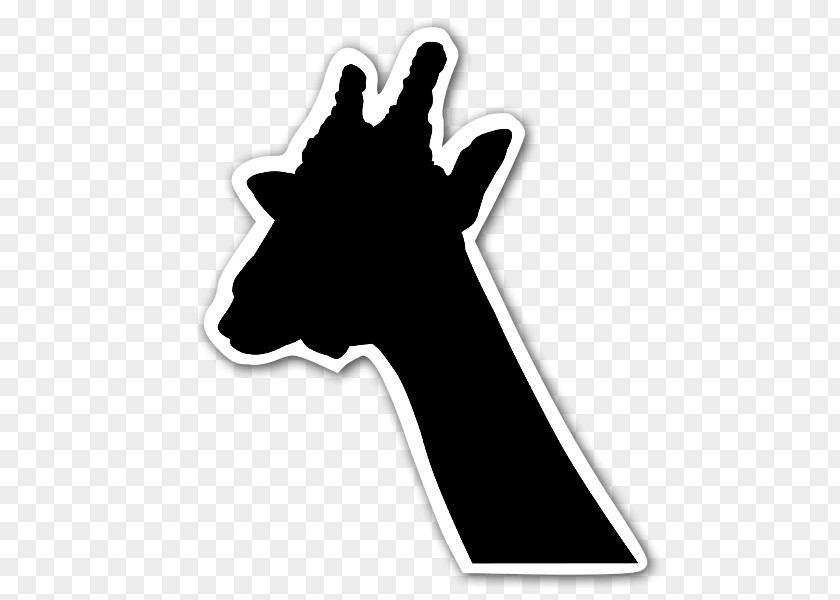 Giraffe Silhouette Monogram Northern Illustration Logo Animal PNG