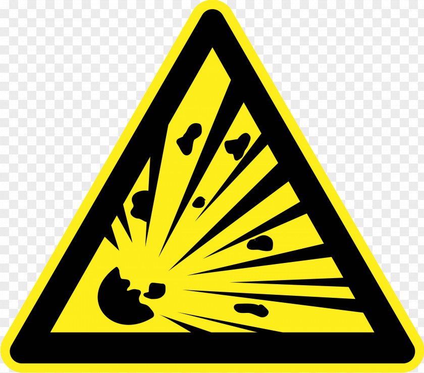 High Voltage Explosion Symbol Warning Sign Clip Art PNG